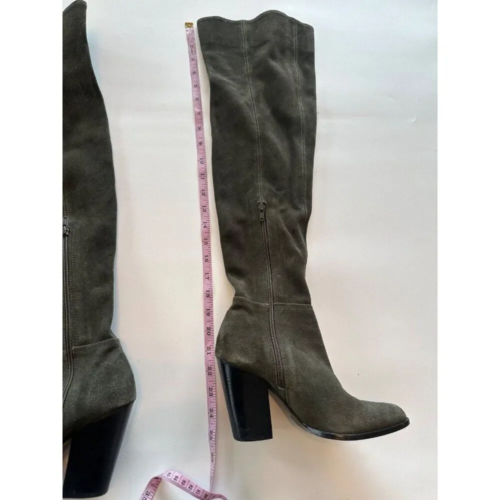 Aldo Eleliven Green Khaki Over the Knee Boots Women's 6.5